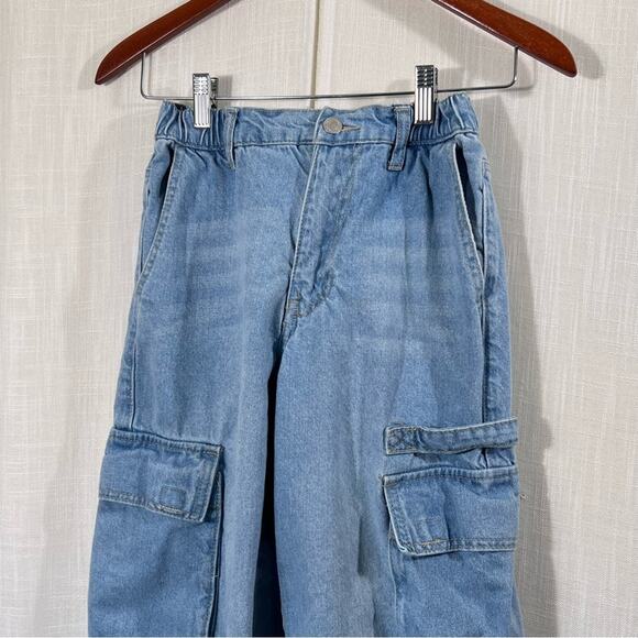 Forever 21 Cargo Jogger Denim Jean Size XS - Picture 5 of 10